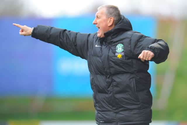 Hibs boss Terry Butcher. Pic: Robert Perry