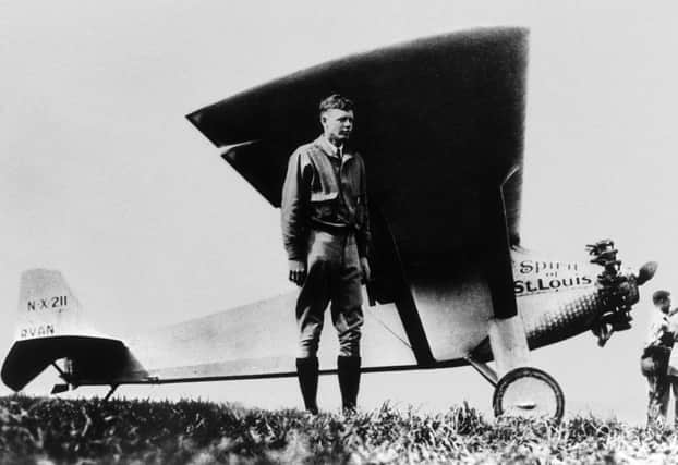 On this day in 1927, Charles Lindbergh became the first person to fly solo across the Atlantic in his plane, Spirit of St Louis. Picture: Getty
