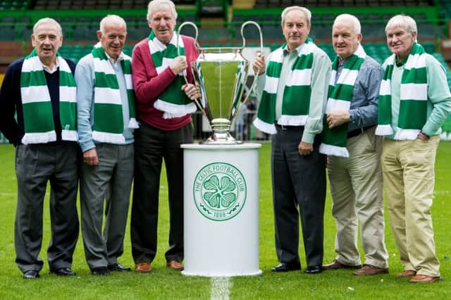 Lisbon Lions (L/R) Willie Wallace, Bobby Lennox, Billy McNeill, Stevie Chalmers, John Clark and Bertie Auld will return to Lisbon. Picture: SNS
