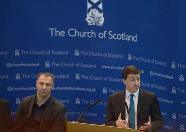 Douglas Alexander MP, right, and Rev Dr Doug Gay who backs the Yes campaign. Picture: Phil Wilkinson