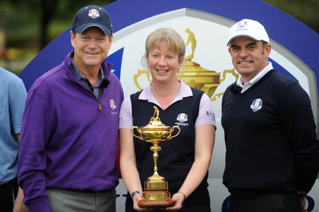 Ryder Cup captains Paul McGinley and Tom Watson. Picture: Jane Barlow