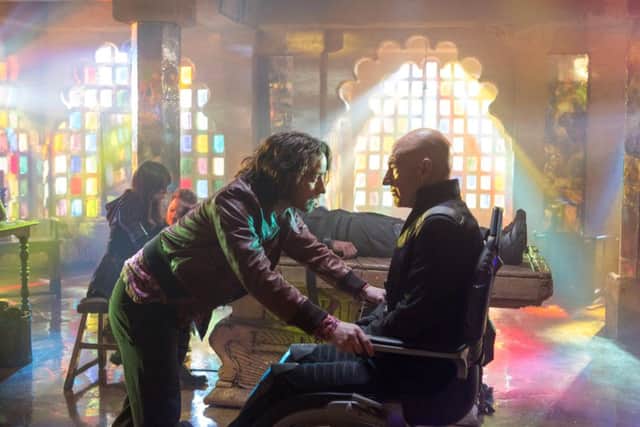 James McAvoy, left, and Patrick Stewart in X-Men: Days of Future Past. Picture: AP