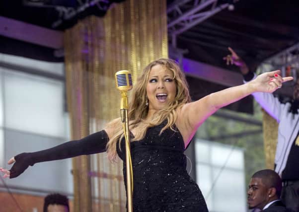 Mariah Carey performs on NBC's Today show in New York. Picture: Reuters