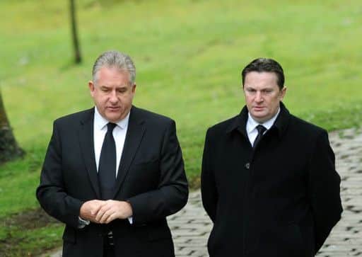 Rangers Director Sandy Easdale with fellow director Graham Wallace. Picture: TSPL