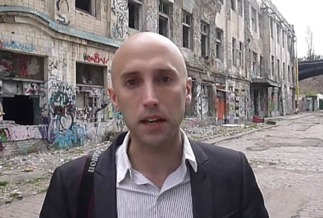 Graham Phillips, in a screengrab taken from one of his videos recorded in Ukraine. Picture: Contributed