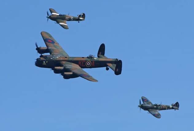 The air show will feature a Lancaster, Hurricane and Spitfire from the Battle of Britain Memorial Flight. Picture: Contributed