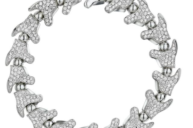The Serpent's Trace, bracelet in 18ct white gold and diamonds