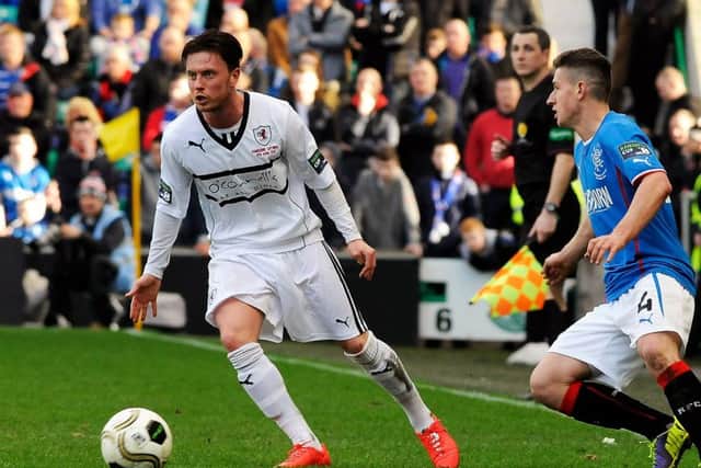 Joe Cardle playing for Raith against Rangers in the final of the Ramsdens Cup Picture: TSPL