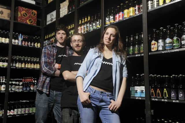 Brewers: Ed Evans , Jake Griffin and Alessandra Confessore. Picture: John Devlin