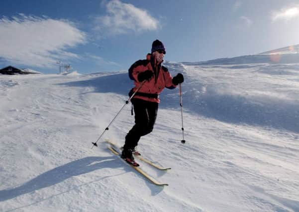 A skiier enjoys the slopes at the Cairngorms. Picture: Phil Wilkinson