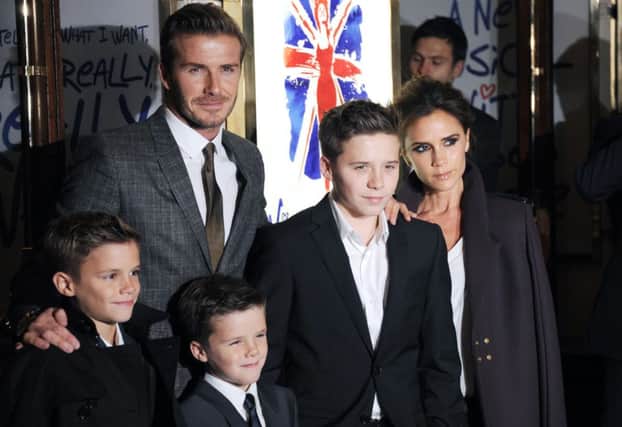 Brooklyn Beckhams parents ensured their son stands his ground at work. Picture: Getty