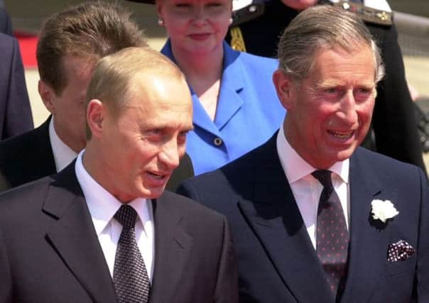 Prince Charles made comments that Vladimir Putin had been acting like Hitler. Picture: Reuters