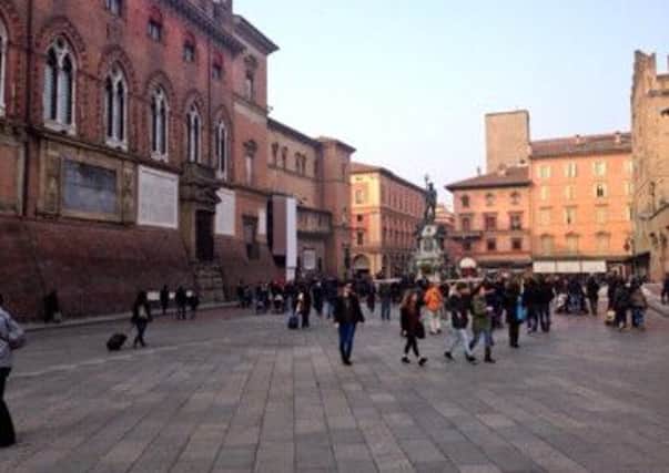 Am Piazza Nettuno ann am Bologna. Picture: Contributed