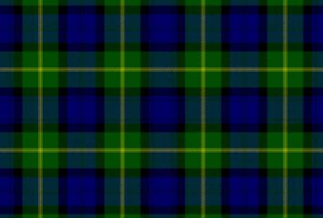The Gordon tartan, based on the Black Watch. Picture: Complimentary