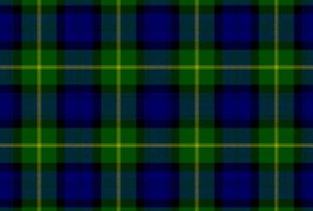 The Gordon tartan, based on the Black Watch. Picture: Complimentary