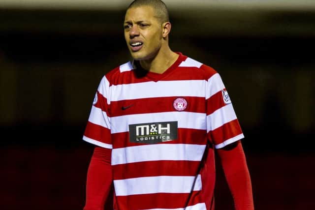 Mickael Antoine-Curier in action for Hamilton. Picture: SNS