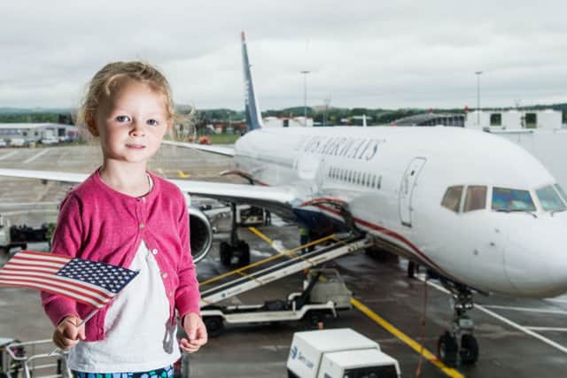 The American Airlines direct service from Edinburgh to Philadelphia. Picture: Ian Georgeson