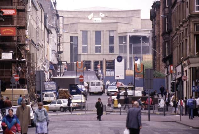 Glasgow Concert Hall in August 1990 (Glasgow City of Culture year). Picture: TSPL