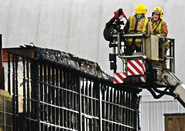 The art college yesterday after the fire was extinguished. Picture: Getty