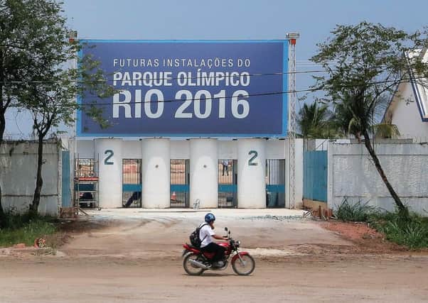 The run-down exterior of the future Rio 2016 Olympic Park. Picture: Getty
