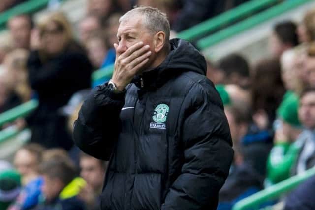 Terry Butcher said Hibs slide out of the Premiership was like watching a car crash. Picture: Craig Foy/SNS
