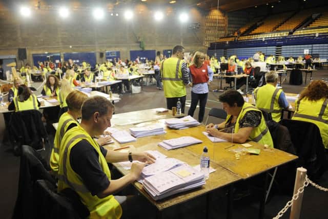 European Parliamentary Election count at Meadowbank. Picture: TSPL
