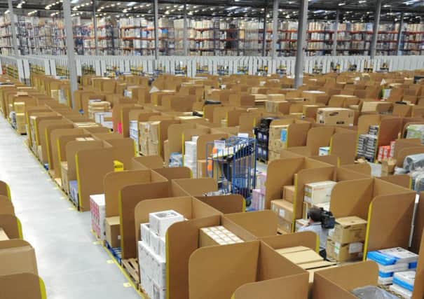 Amazon has many huge warehouses positioned across Britain, but moves its profits offshore. Picture: Contributed