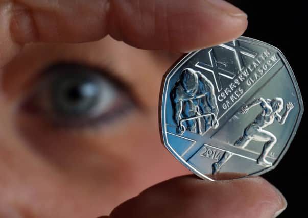 The Glasgow 2014 commemorative coin. Picture: PA