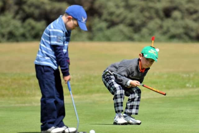 Young players take part in 2010's US Kids Golf European Championships at Longniddry. Picture: Jane Barlow