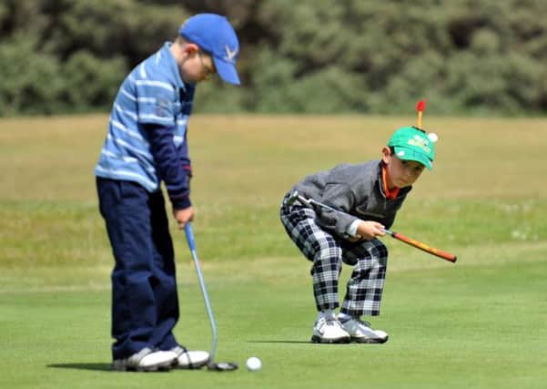 Young players take part in 2010's US Kids Golf European Championships at Longniddry. Picture: Jane Barlow