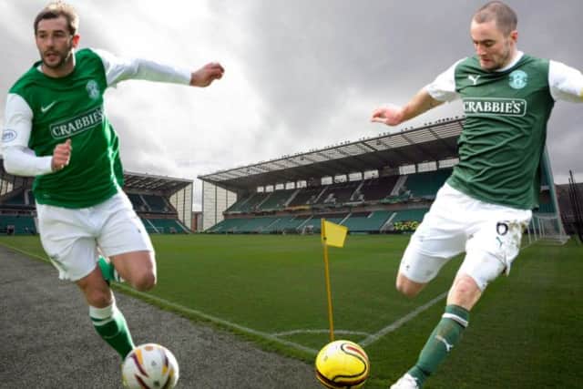 Kevin Thomson, left, and James McPake were the first to be told they could leave Easter Road. Pictures: SNS