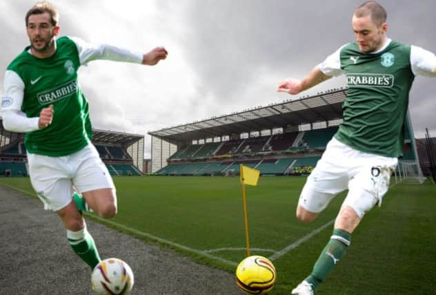 Kevin Thomson, left, and James McPake were the first to be told they could leave Easter Road. Pictures: SNS