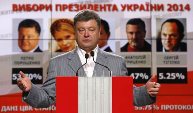 Mr Poroshenko has said he will not talk to terrorists but would engage in dialogue with Russia. Picture: Reuters