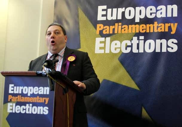Ukip MEP David Coburn was elected in the European Parliamentary Elections. Picture: PA