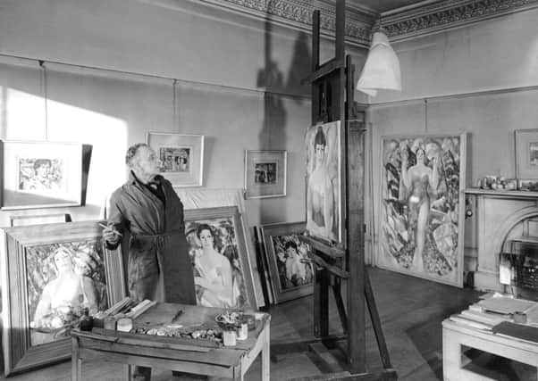 JD Fergusson in his Clouston Street studio, Glasgow. Picture: Contributed