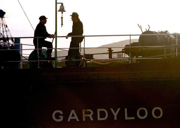 Sailors on the sewage boat MV Gardyloo, hopefully not planning to throw chamber pots into the sea. Picture: Neil Hanna
