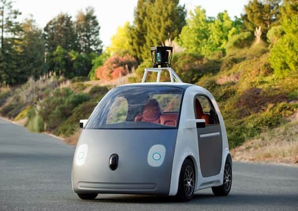 The driverless Google cars will be tested in California later this year. Picture: PA