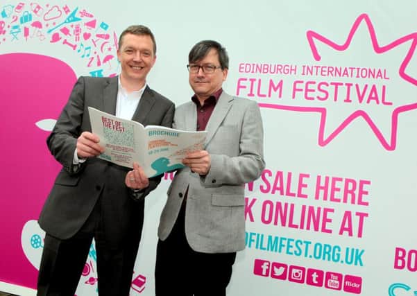 Ken Hay, Chief Executive of the Centre for the Moving Image (L), and EIFF artistic director Chris Fujiwara launch the programme. Picture: HeMedia