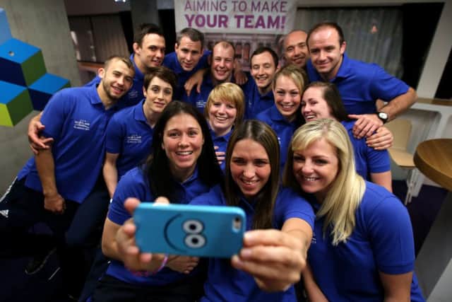Scotland's judoka take a 'selfie' to commemorate their selection for Glasgow 2014. Picture: PA