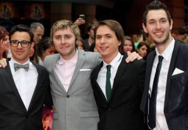 The cast of The Inbetweeners, whose production company is relocating to Scotland. Picture: Getty