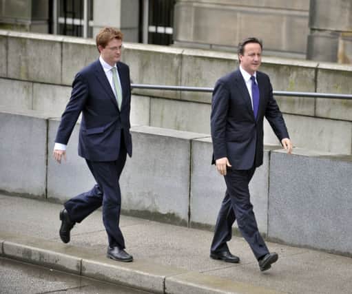 Danny Alexander and David Cameron. Picture: Phil Wilkinson
