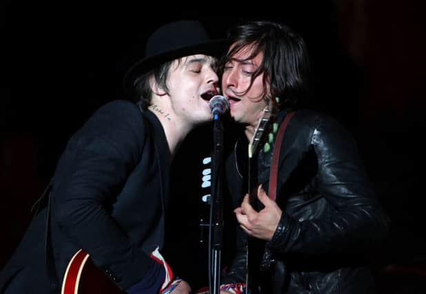 Pete Doherty and Carl Barat of The Libertines. Picture: Getty