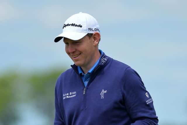 Stephen Gallacher on the 18th during the Nordea Masters in Malmo. Picture: Getty