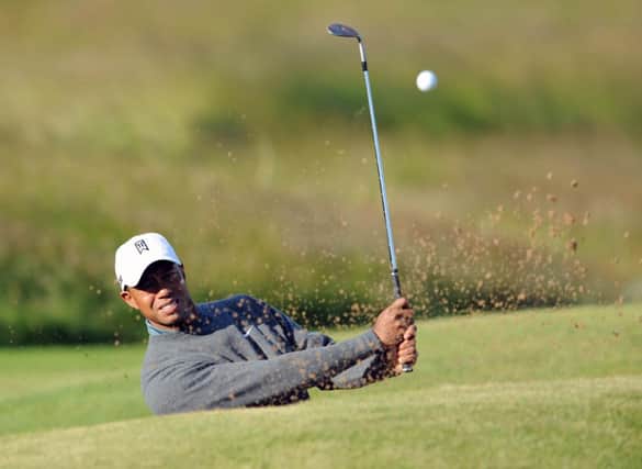 Tiger Woods underwent microdiscectomy surgery eight weeks ago. Picture: Ian Rutherford