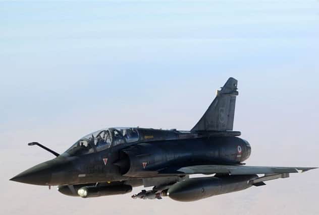 Two Mirage 2000 jets like this were involved in a near miss with the BN2T Defender. Picture: Complimentary
