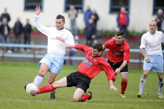 Hurlford United on their way to the Junior Cup final. Picture: John Devlin