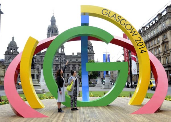 The Big G, in place at George Square in Glasgow. Picture: TSPL