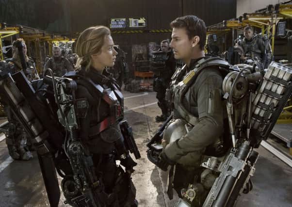 Emily Blunt and Tom Cruise star in Edge of Tomorrow. Picture: PA
