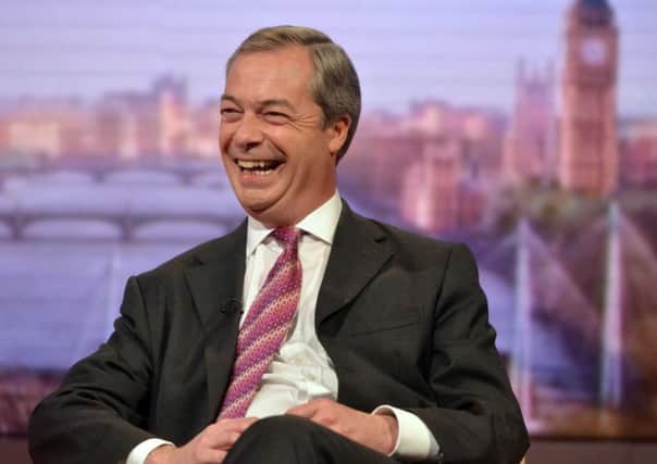 Nigel Farage wants lowest paid workers to pay no tax. Picture: PA