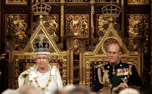 On Wednesday the Queen, pictured with Prince Philip, will outline legislation for the next UK parliamentary session. Picture: AP